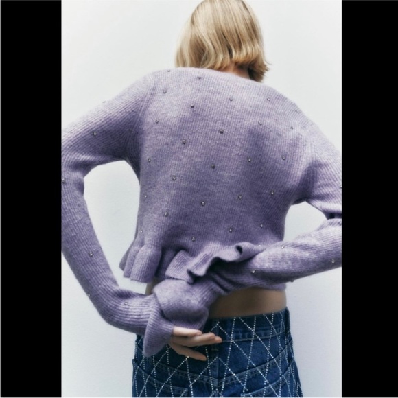 Knit Beaded Sweater - Picture 3 of 12